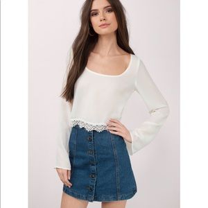 NWT Tobi Adelisa Cropped top size S